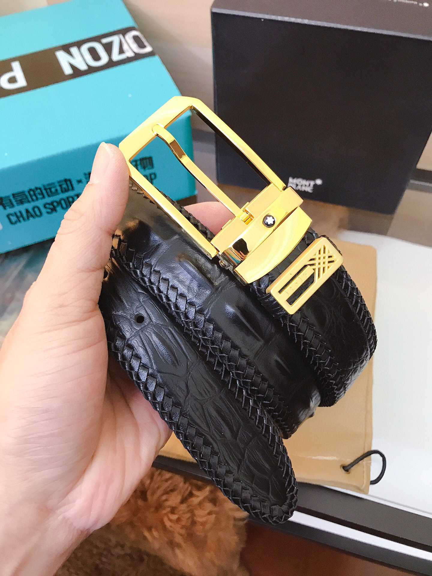 몽블랑 남자 벨트