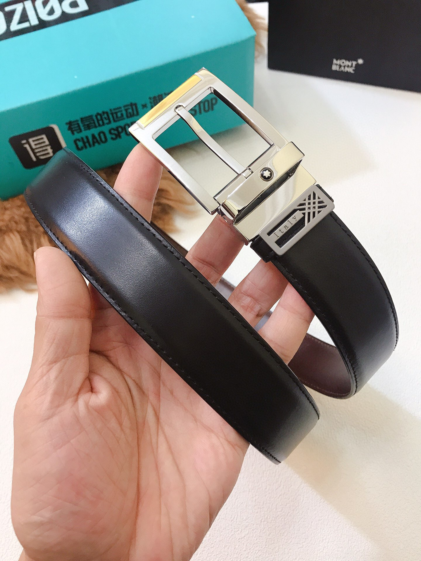 몽블랑 남자 벨트