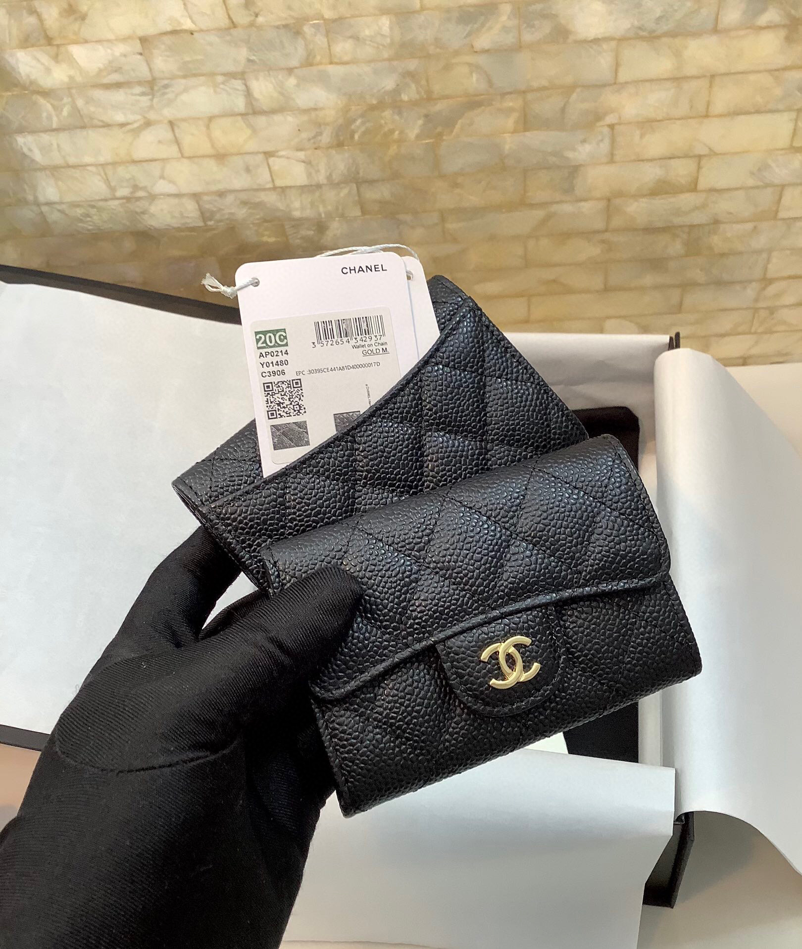 샤넬  여자  카드지갑