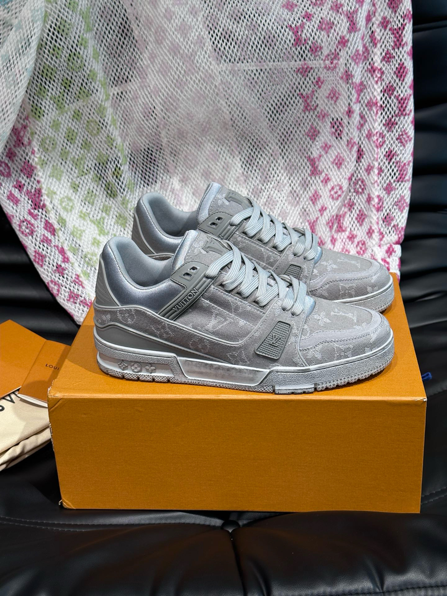 루이비통 트레이너 남자 스니커즈 신발 운동화