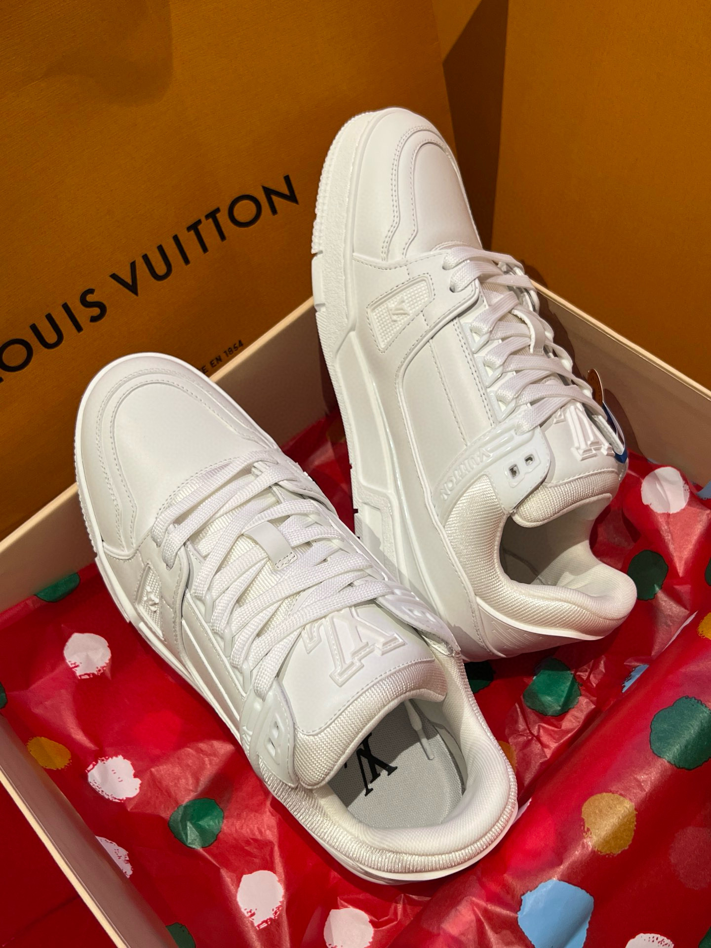 루이비통 트레이너 남녀공용 스니커즈 신발 운동화