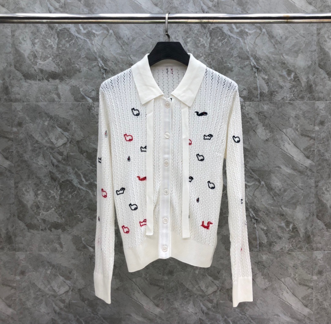 톰브라운 여자 가디건