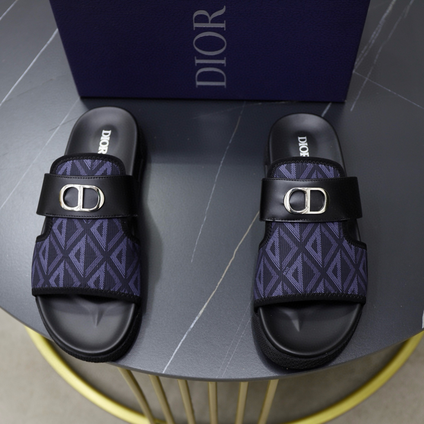 디올 남자 슬리퍼