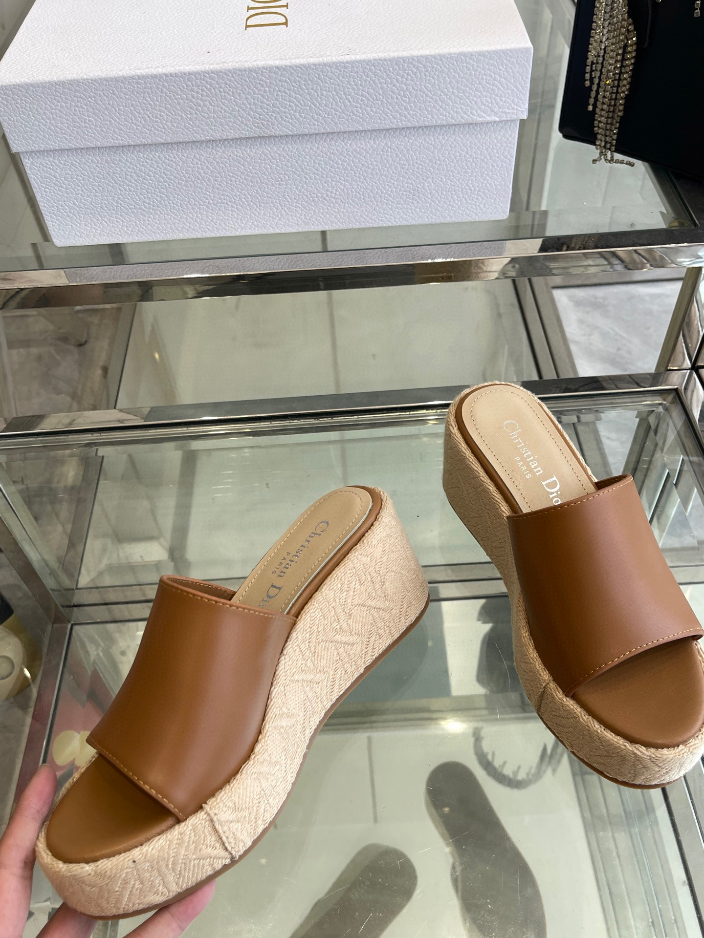 디올 여자 슬리퍼 9cm