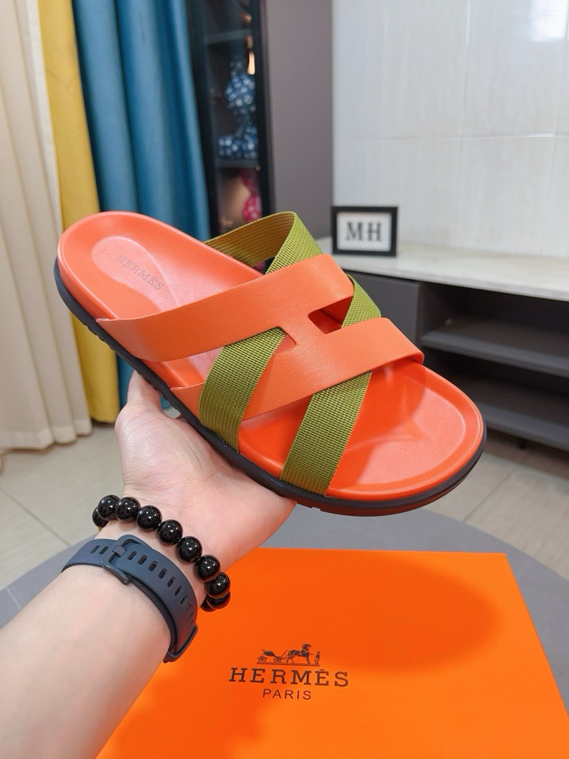 에르메스 남자 슬리퍼