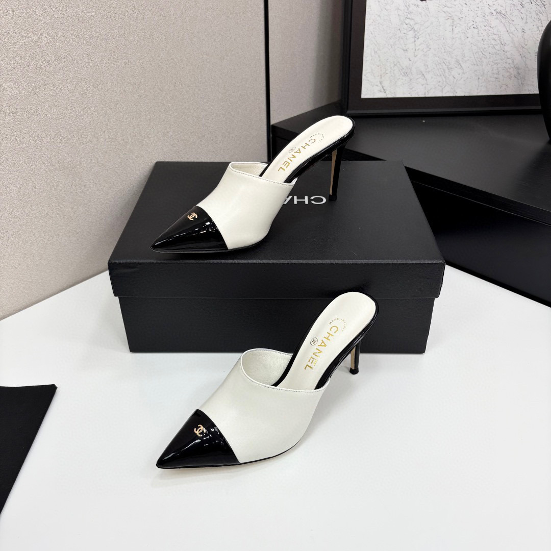 샤넬 여자 슬리퍼 8cm