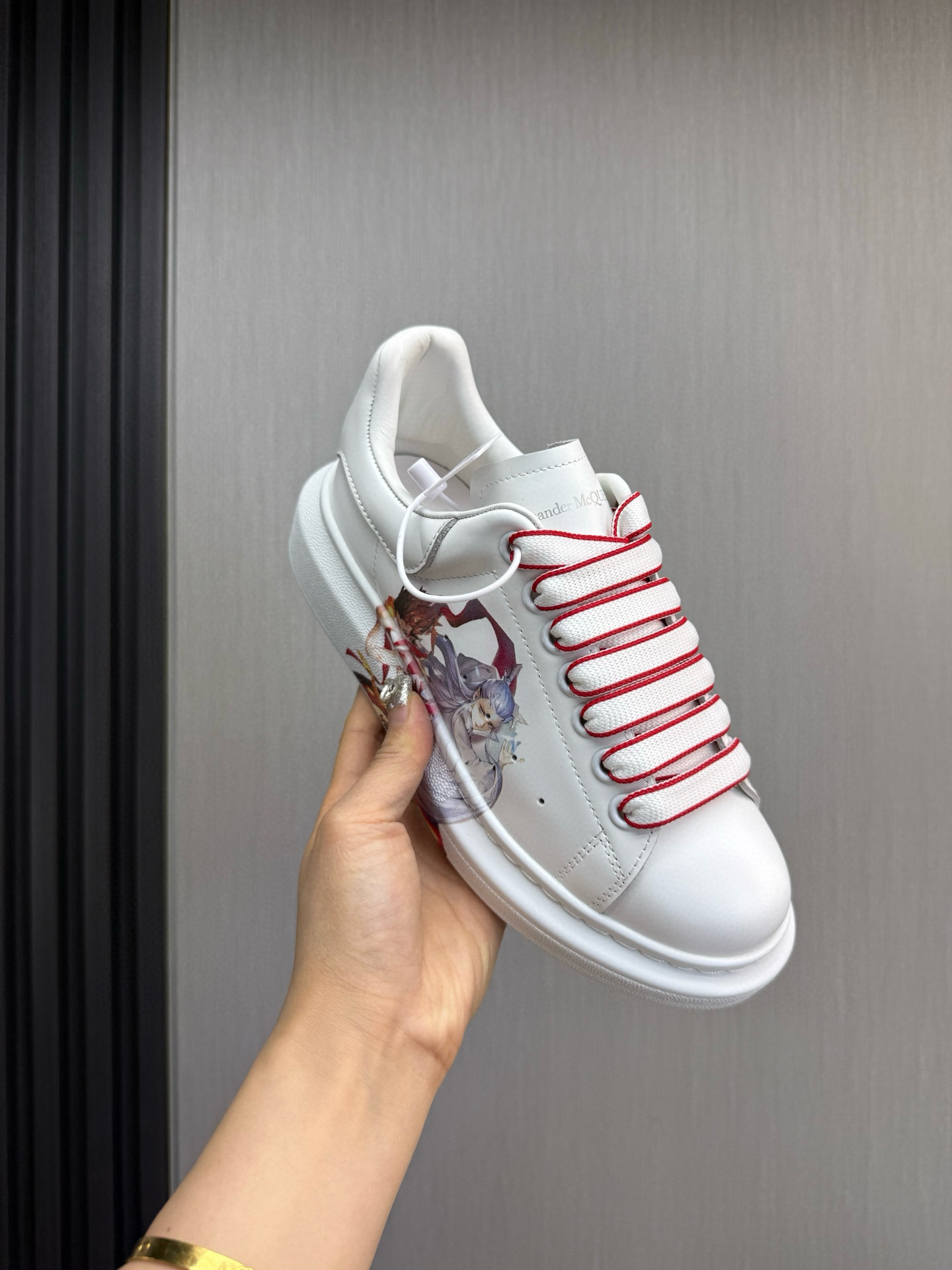 알렉산더 맥퀸 남녀공용 신발 운동화 스니커즈