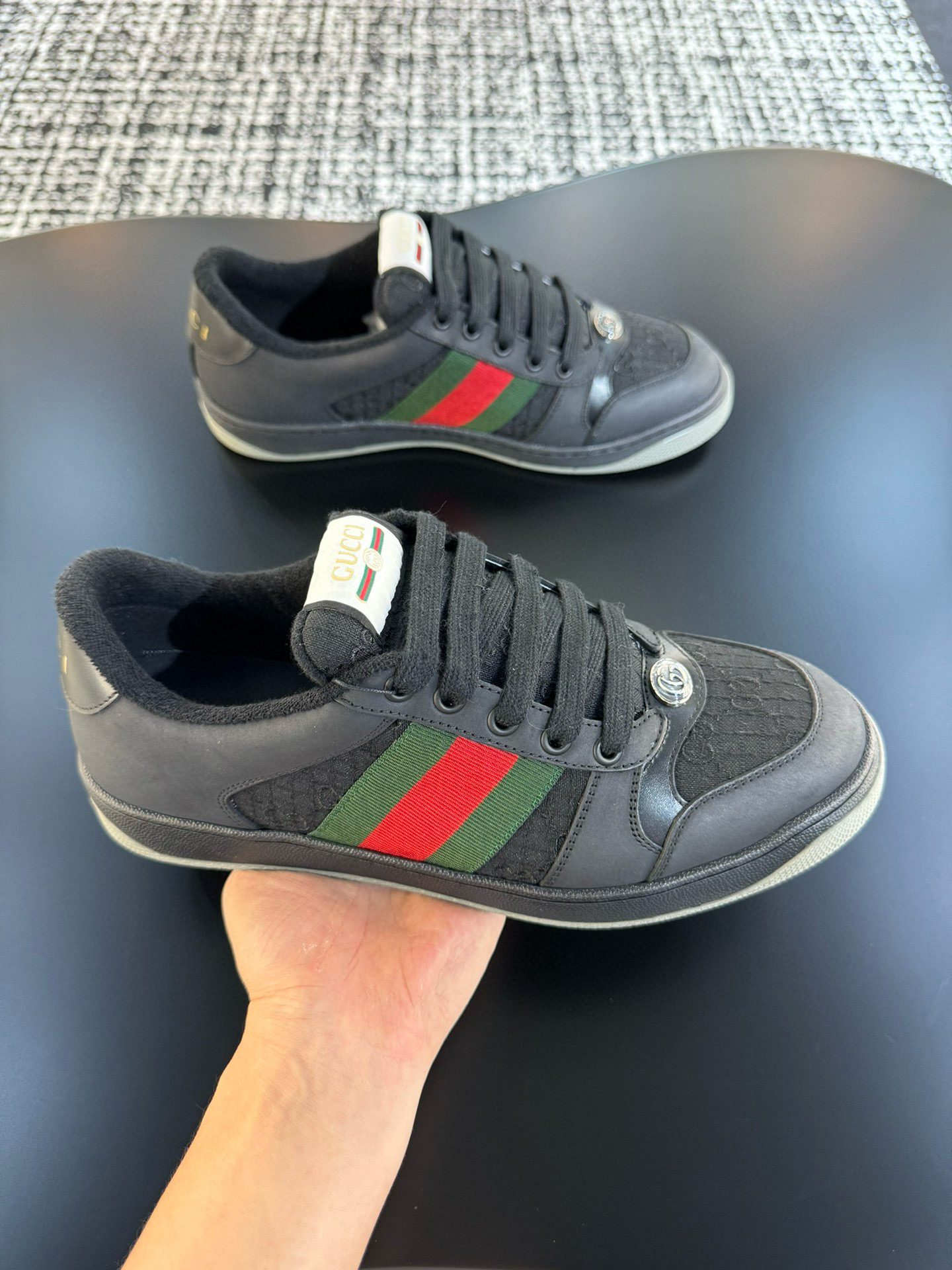 구찌 스크러너 남녀공용 신발 운동화 스니커즈