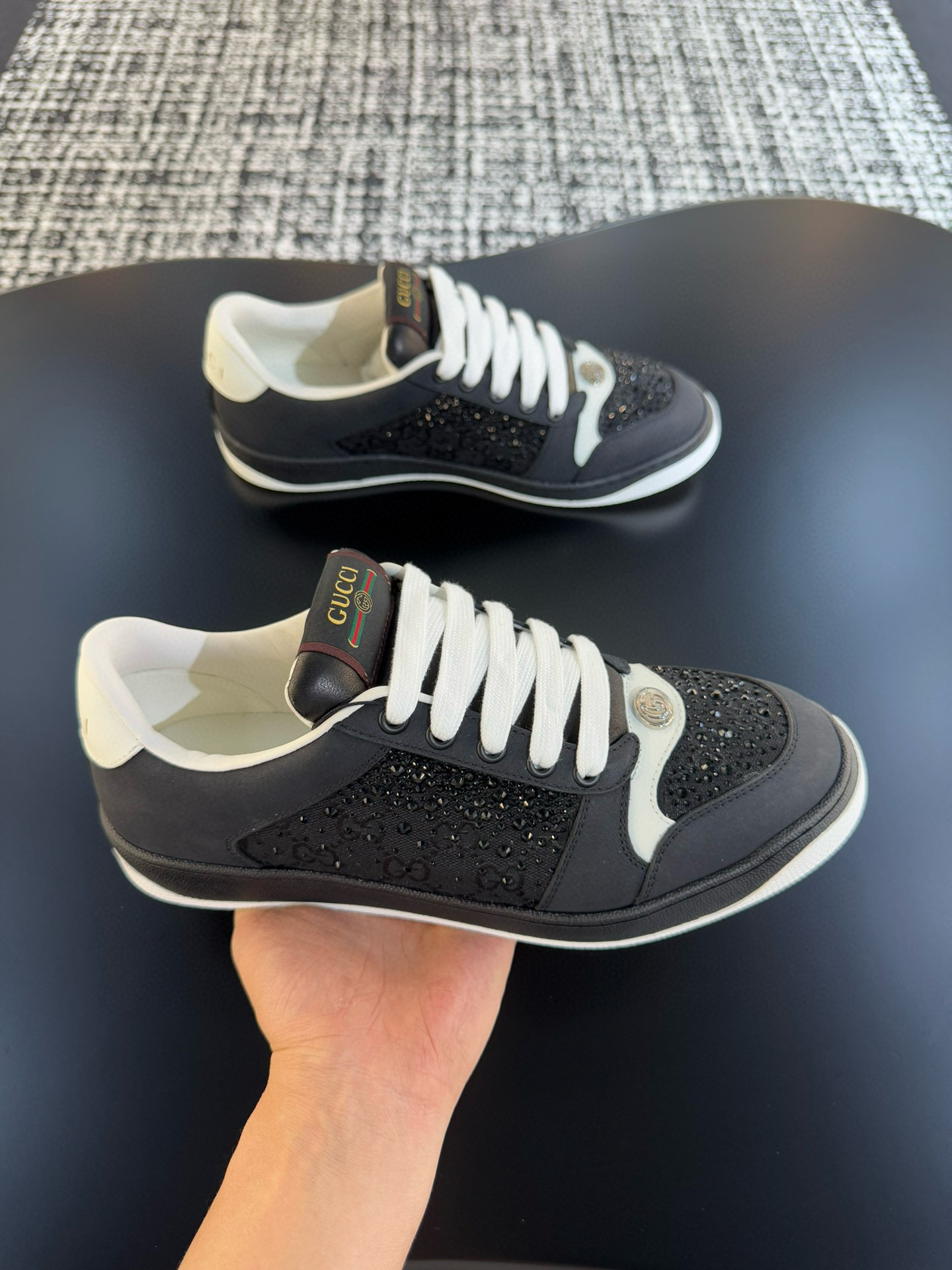 구찌 스크러너 남녀공용 신발 운동화 스니커즈