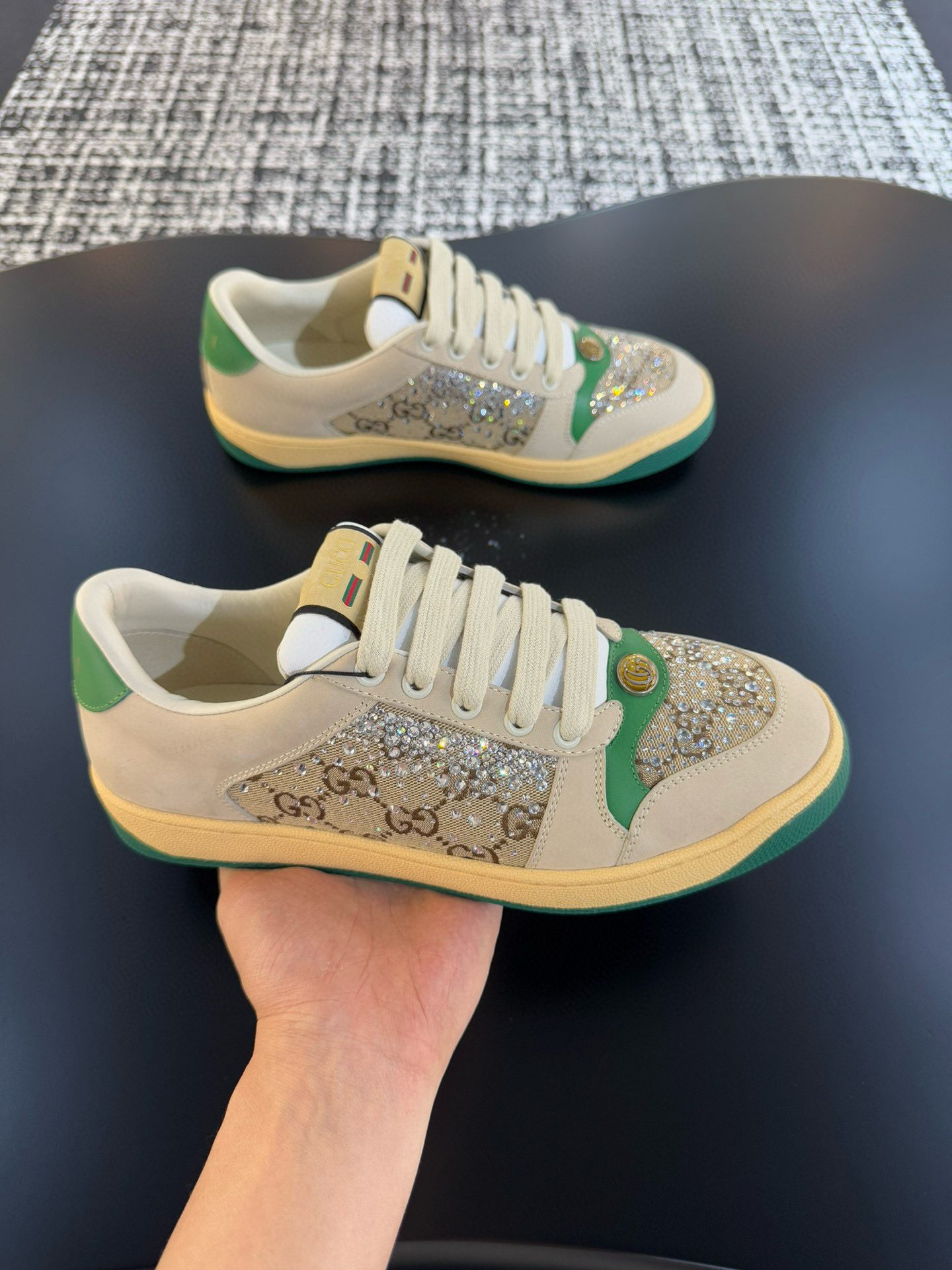 구찌 스크러너 남녀공용 신발 운동화 스니커즈