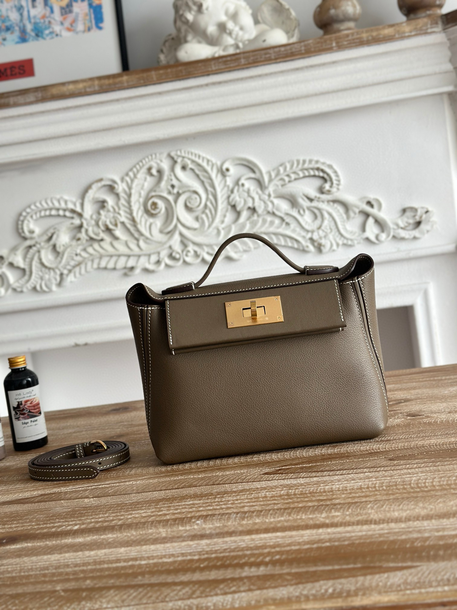 에르메스 켈리 미니 2424 에버컬러가죽/스위프트가죽 여자가방