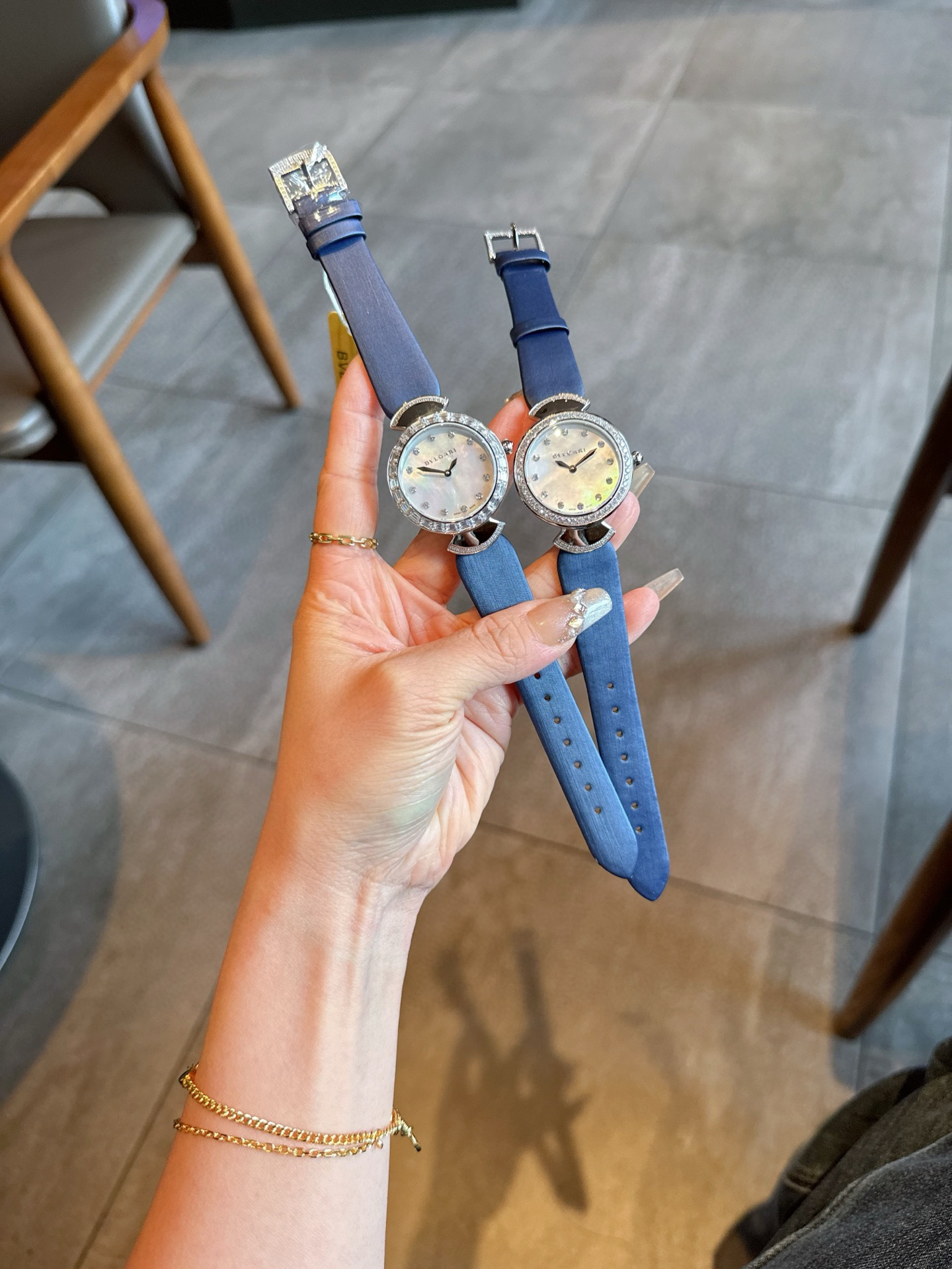 불가리 2칼라 A급 여자 시계