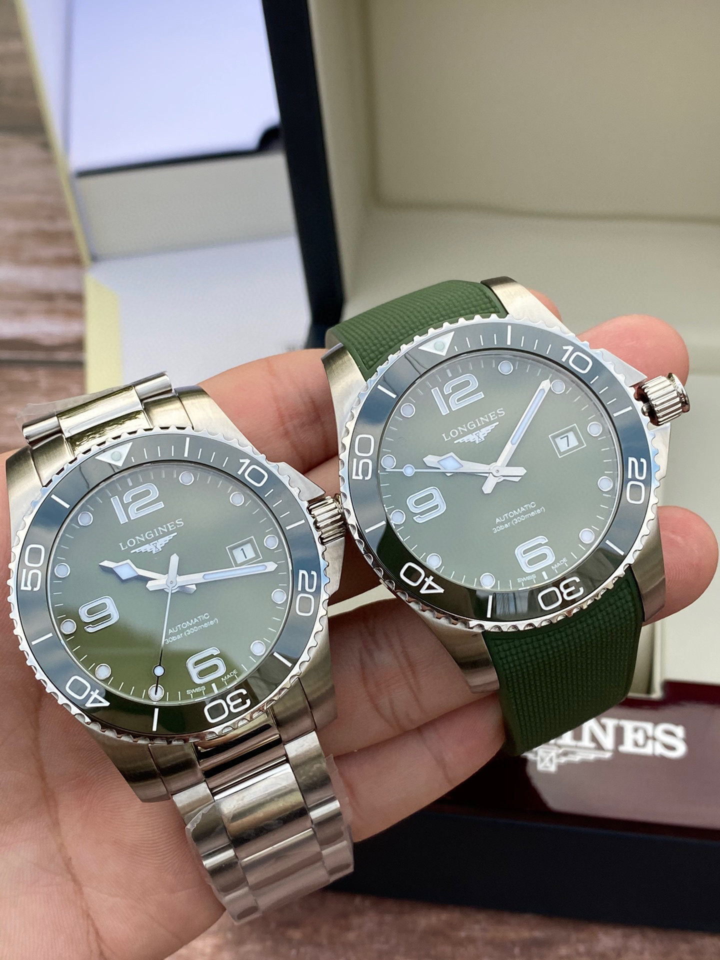 론진 미러급 남자 시계