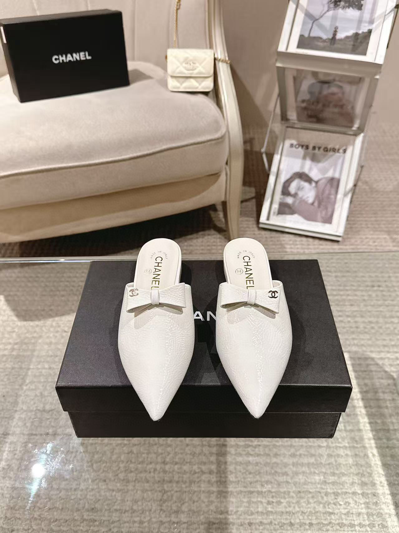 샤넬 여자 2.5cm 슬리퍼