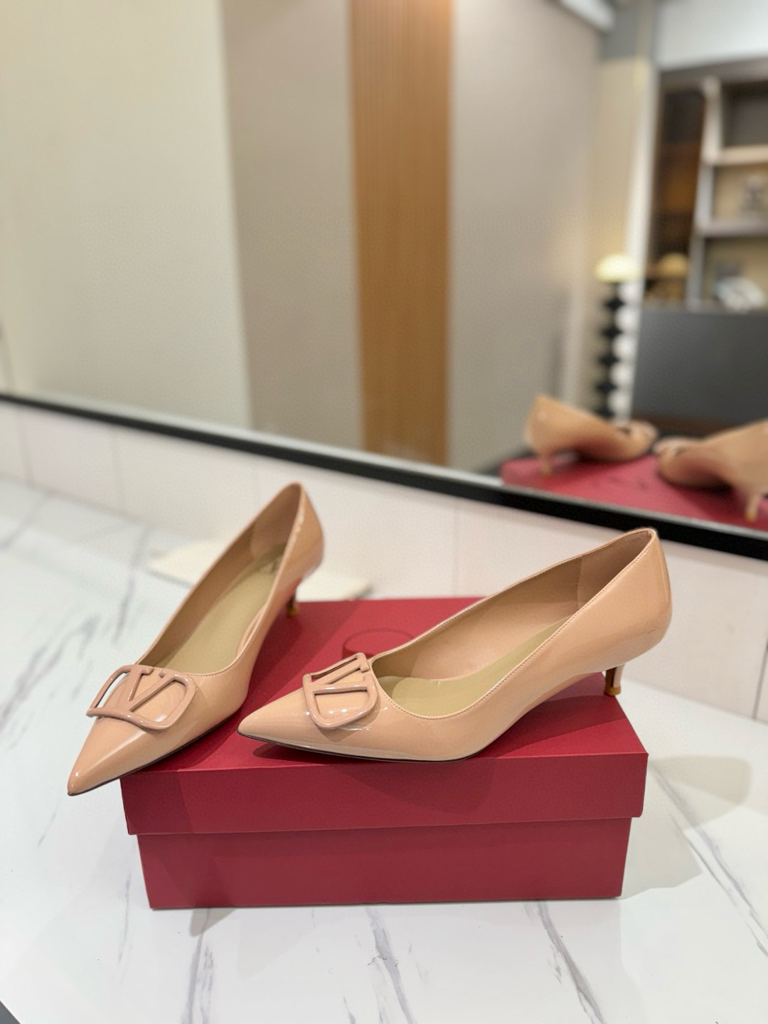 발렌티노 4.5cm 여자 신발 구두