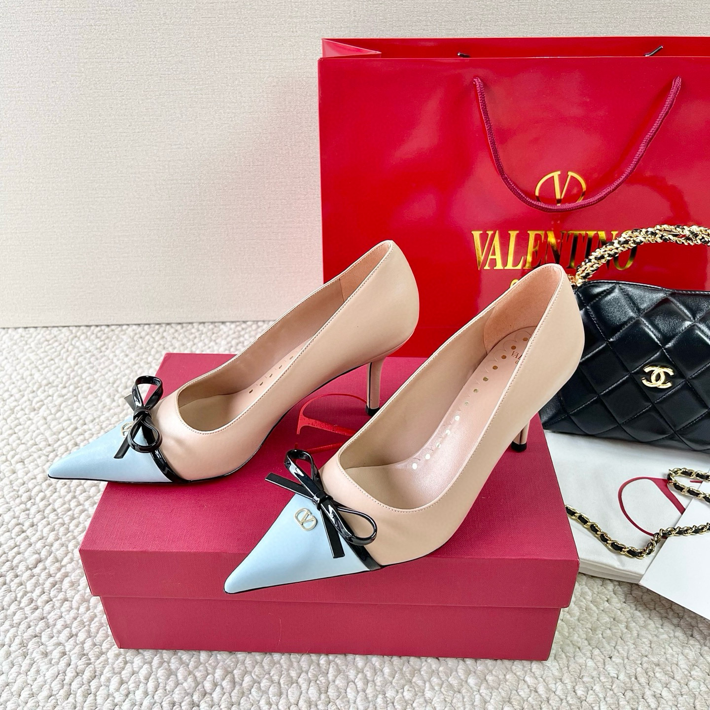 발렌티노 4cm,8cm 여자 신발 구두