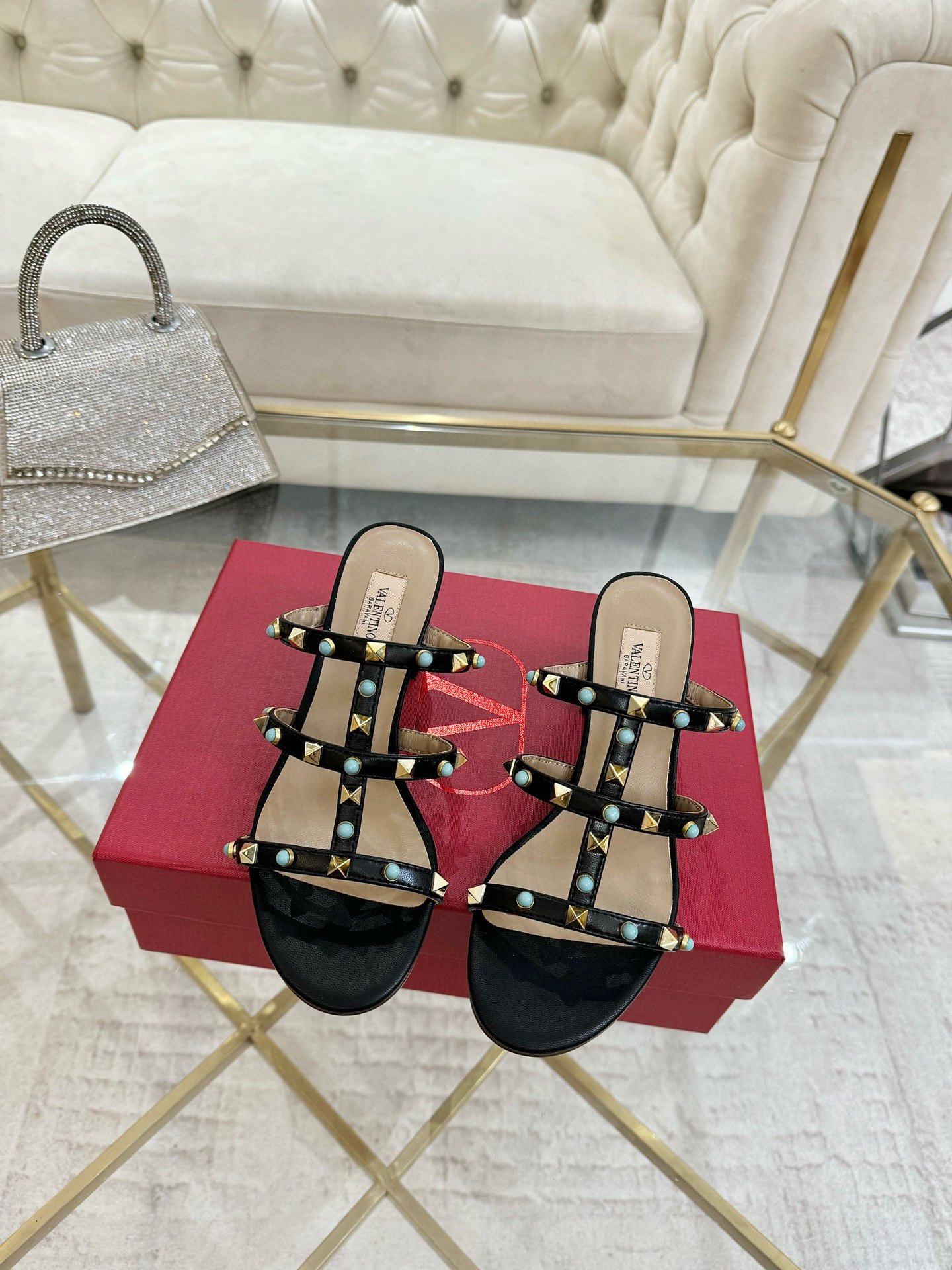 발렌티노 여자 슬리퍼