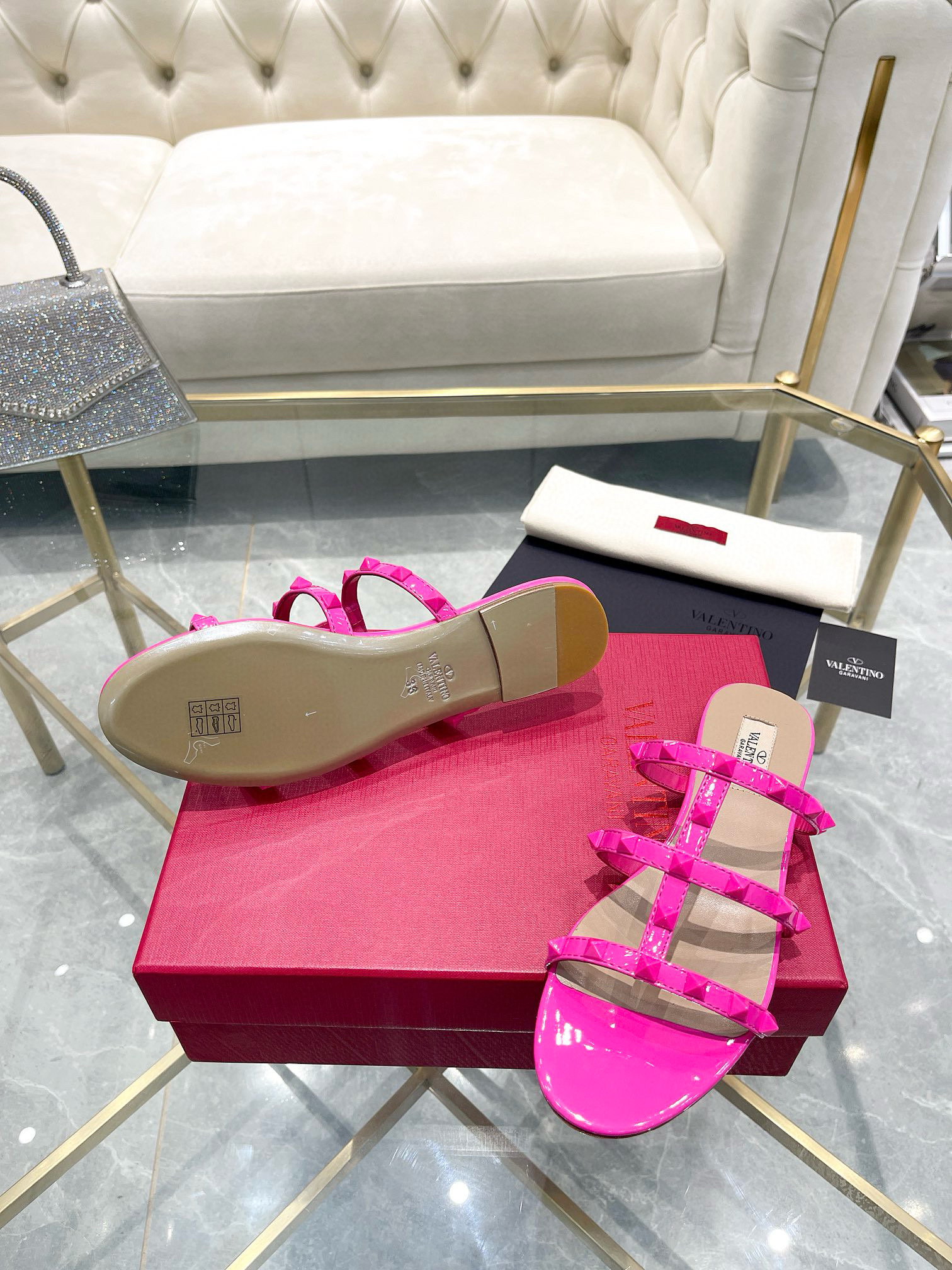 발렌티노 여자 슬리퍼