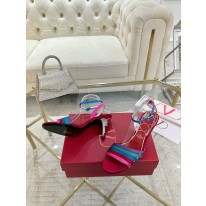 발렌티노 8cm 여자 샌들