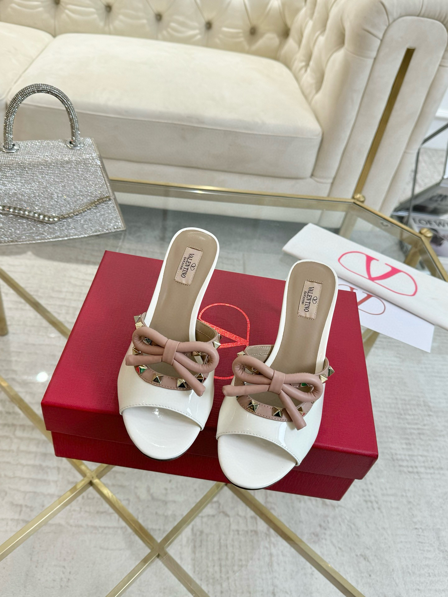 발렌티노 6cm 여자 슬리퍼