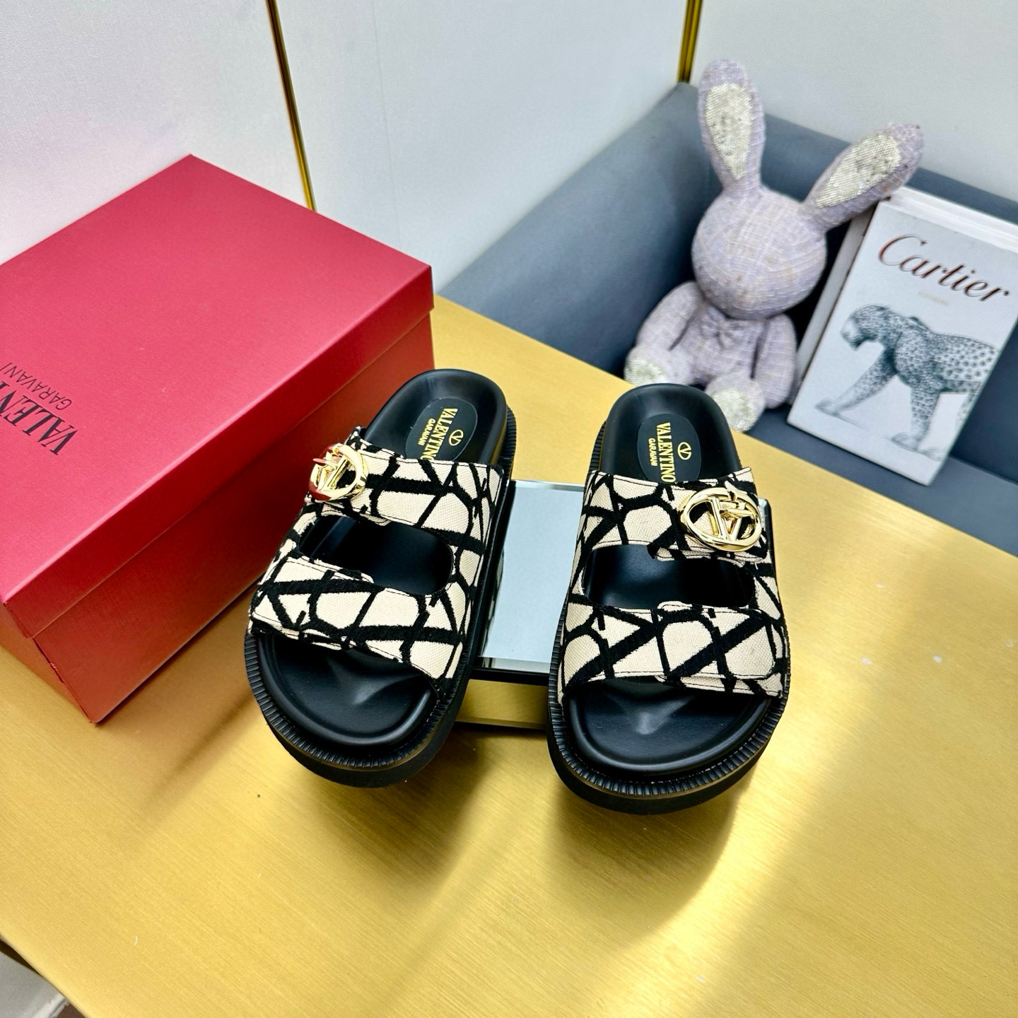 발렌티노 여자 슬리퍼