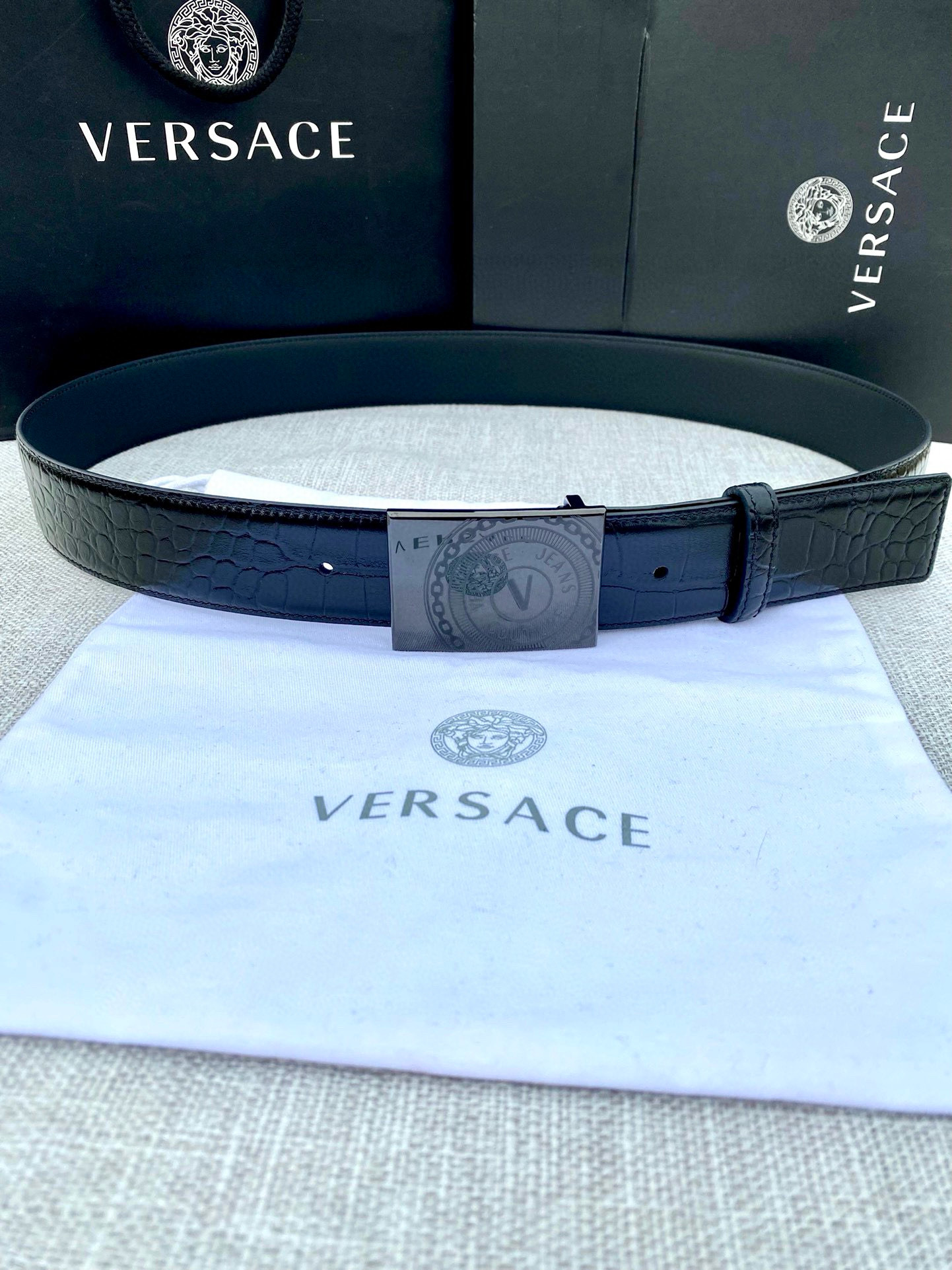 베르사체 남자 벨트 2컬러