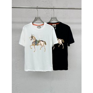 에르메스 2컬러 남자 반팔티