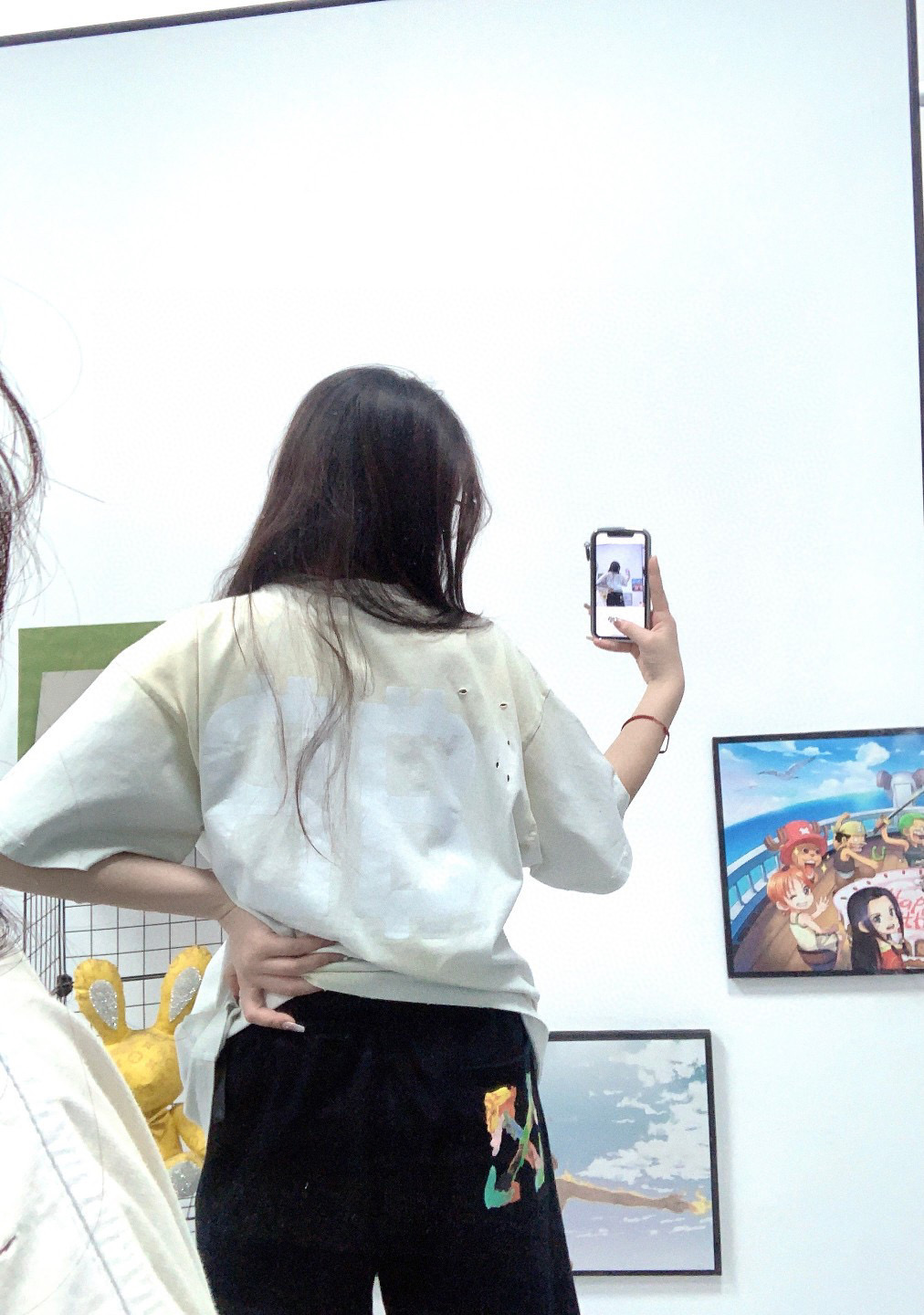 오프화이트 남녀공용 반바지