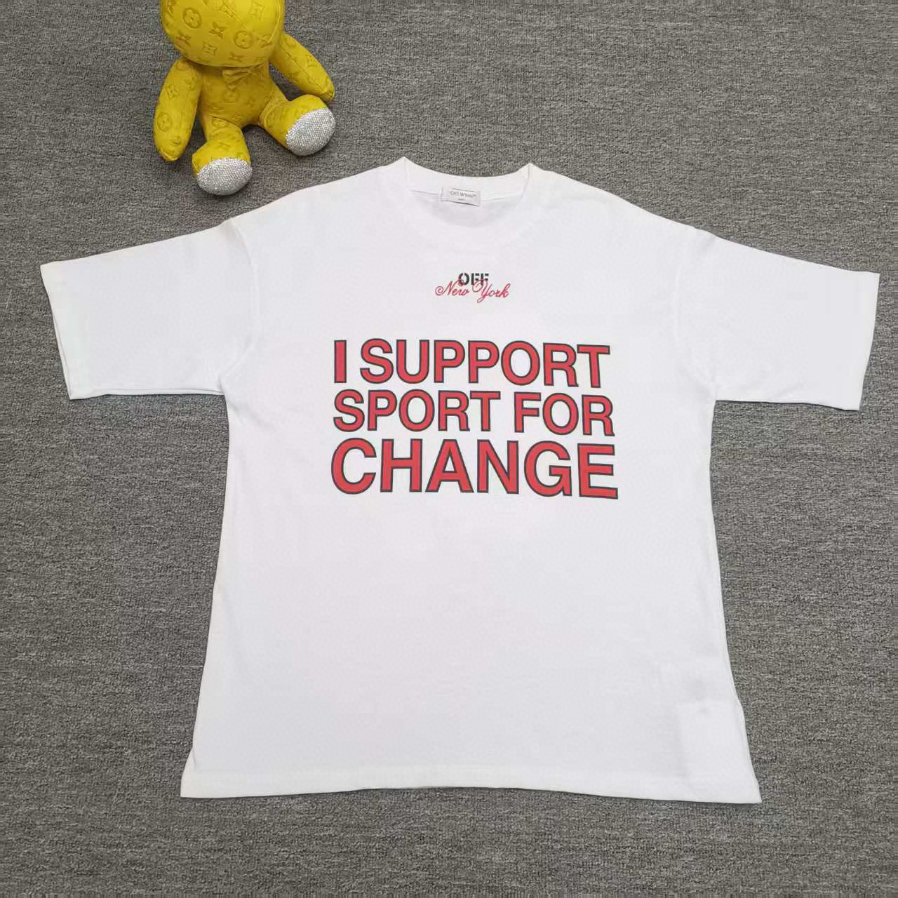 오프화이트 남녀공용 반팔티