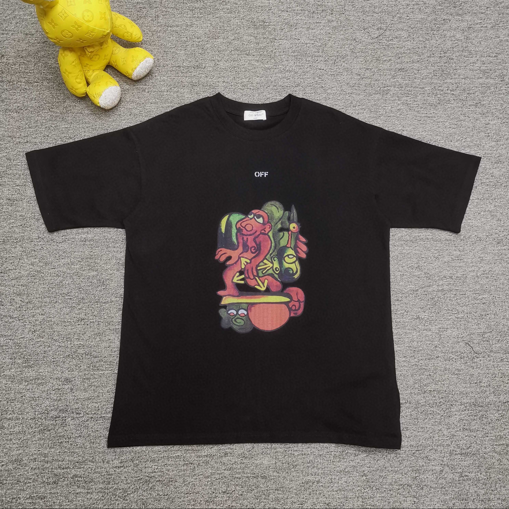 오프화이트 남녀공용 반팔티