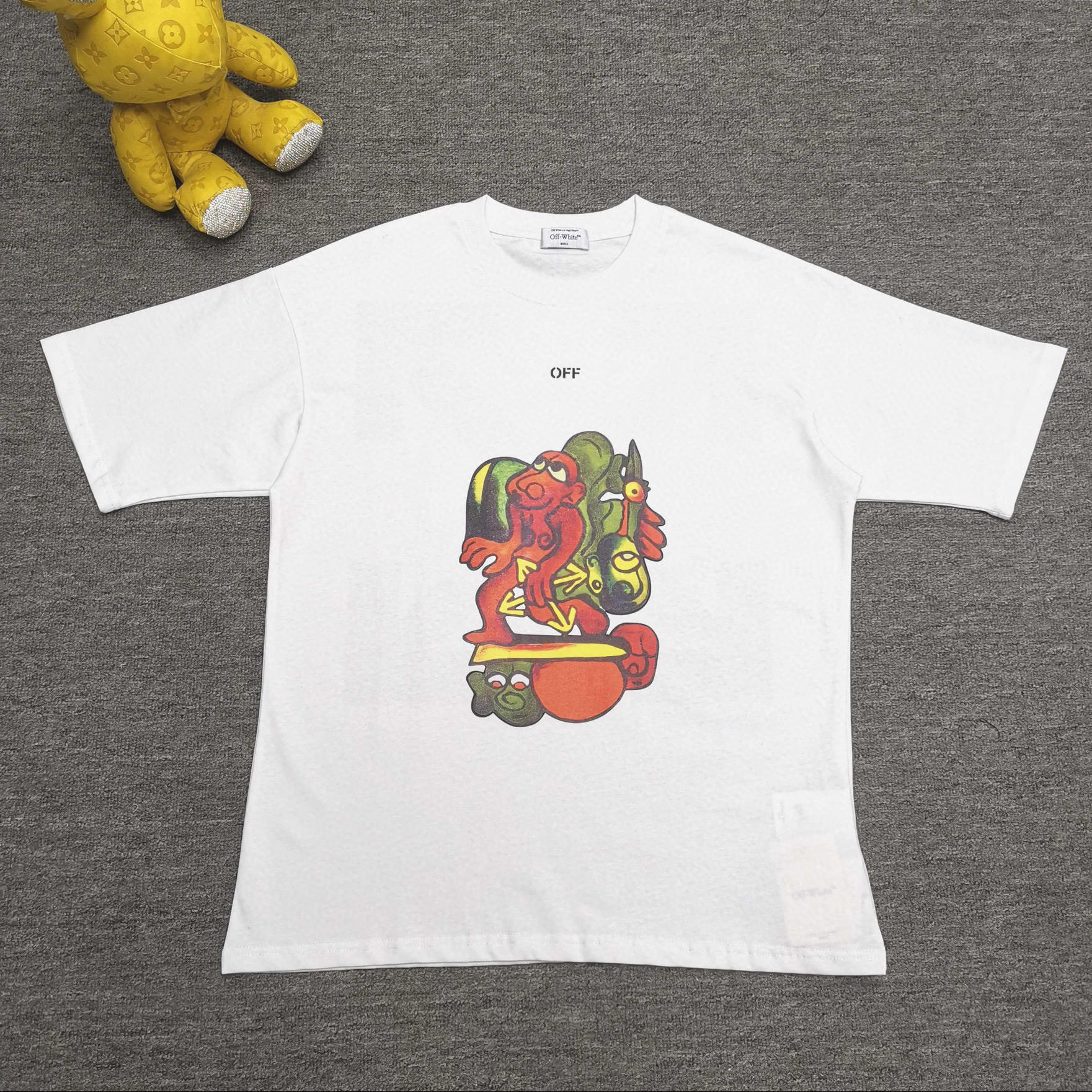 오프화이트 남녀공용 반팔티