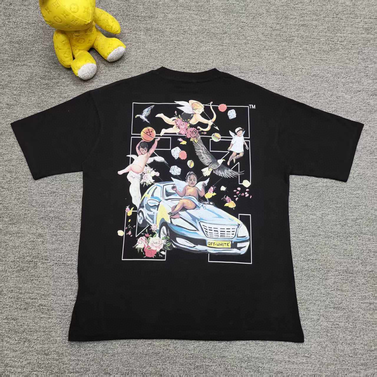 오프화이트 남녀공용 반팔티