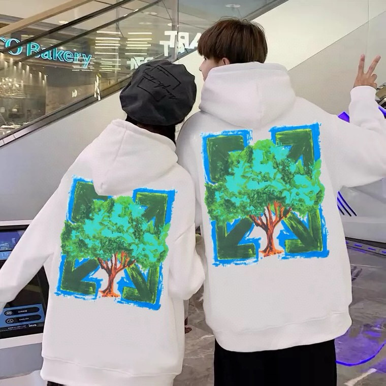 오프화이트 남녀공용 후드티 맨투맨