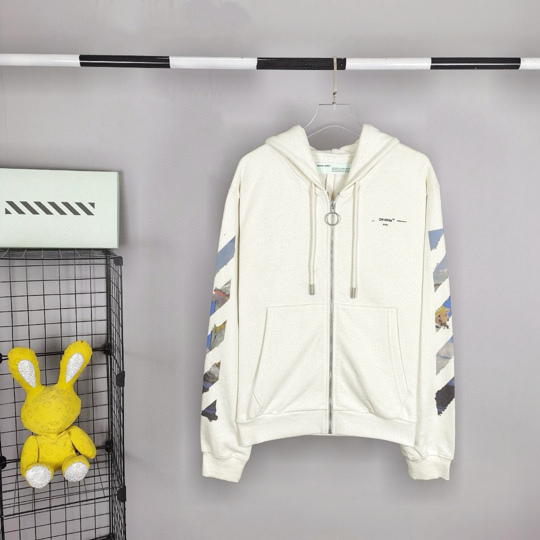 오프화이트 남녀공용 후드티 맨투맨