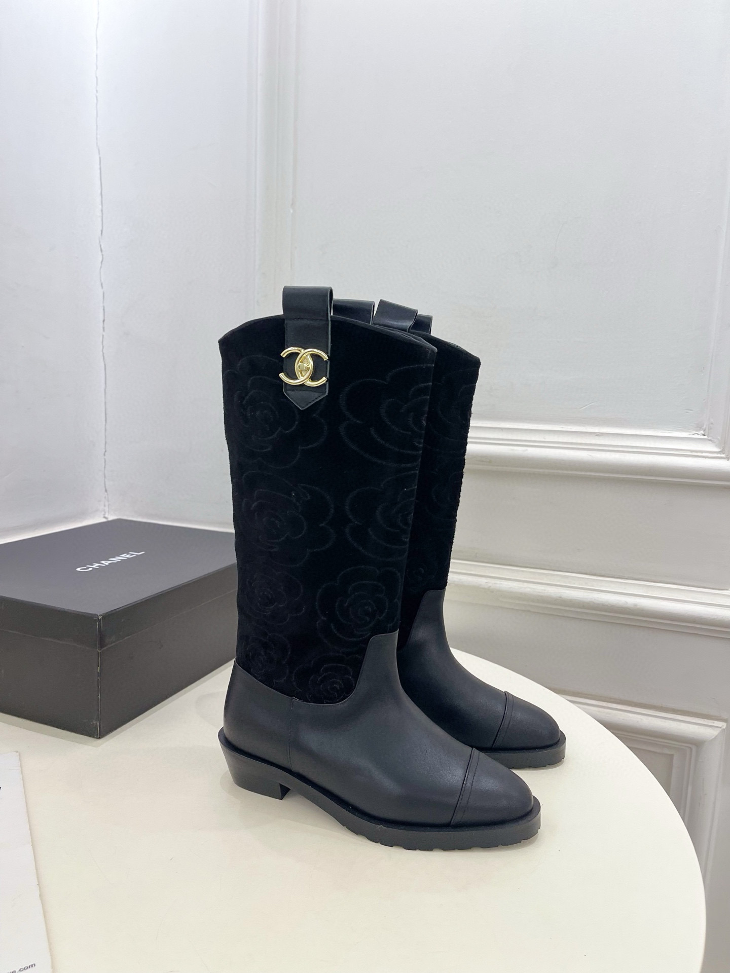 샤넬 3.5cm 여자 부츠