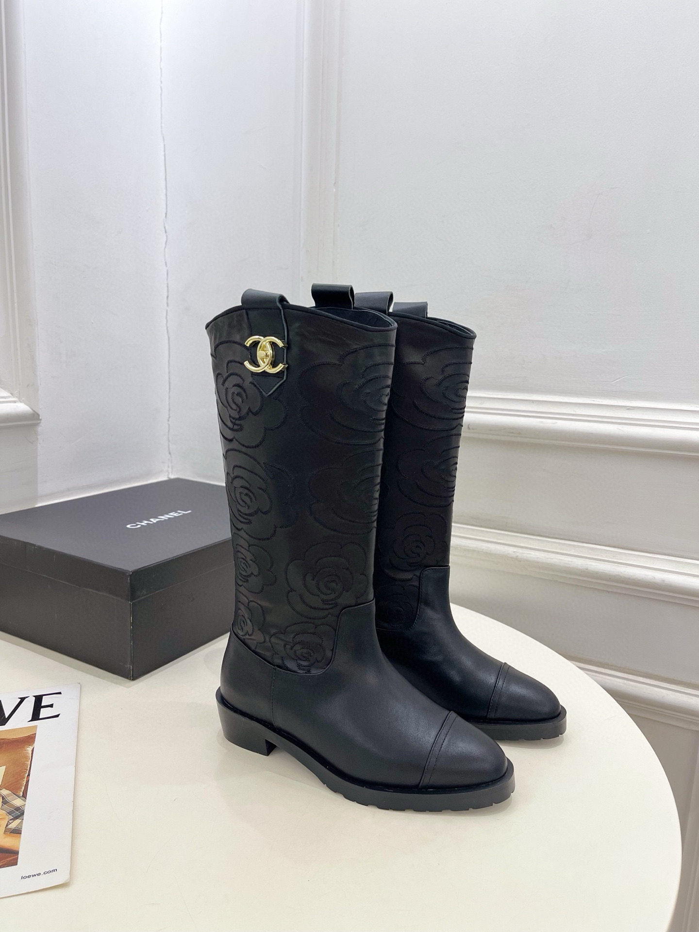 샤넬 3.5cm 여자 부츠