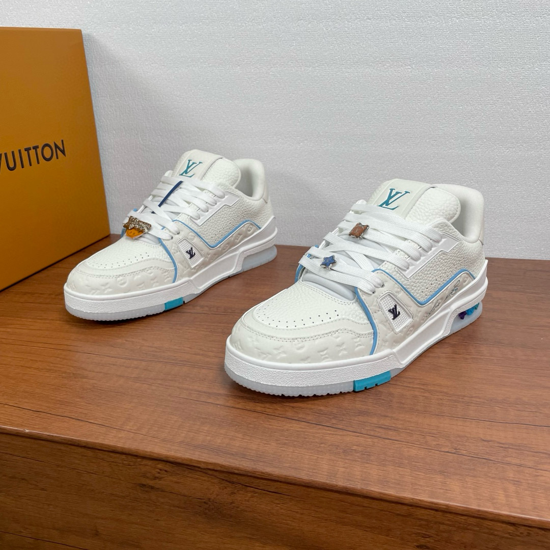 루이비통 트레이너 남녀공용 신발 운동화 스니커즈