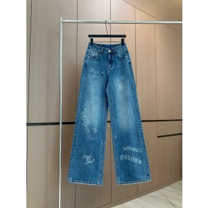 샤넬 여자 청바지