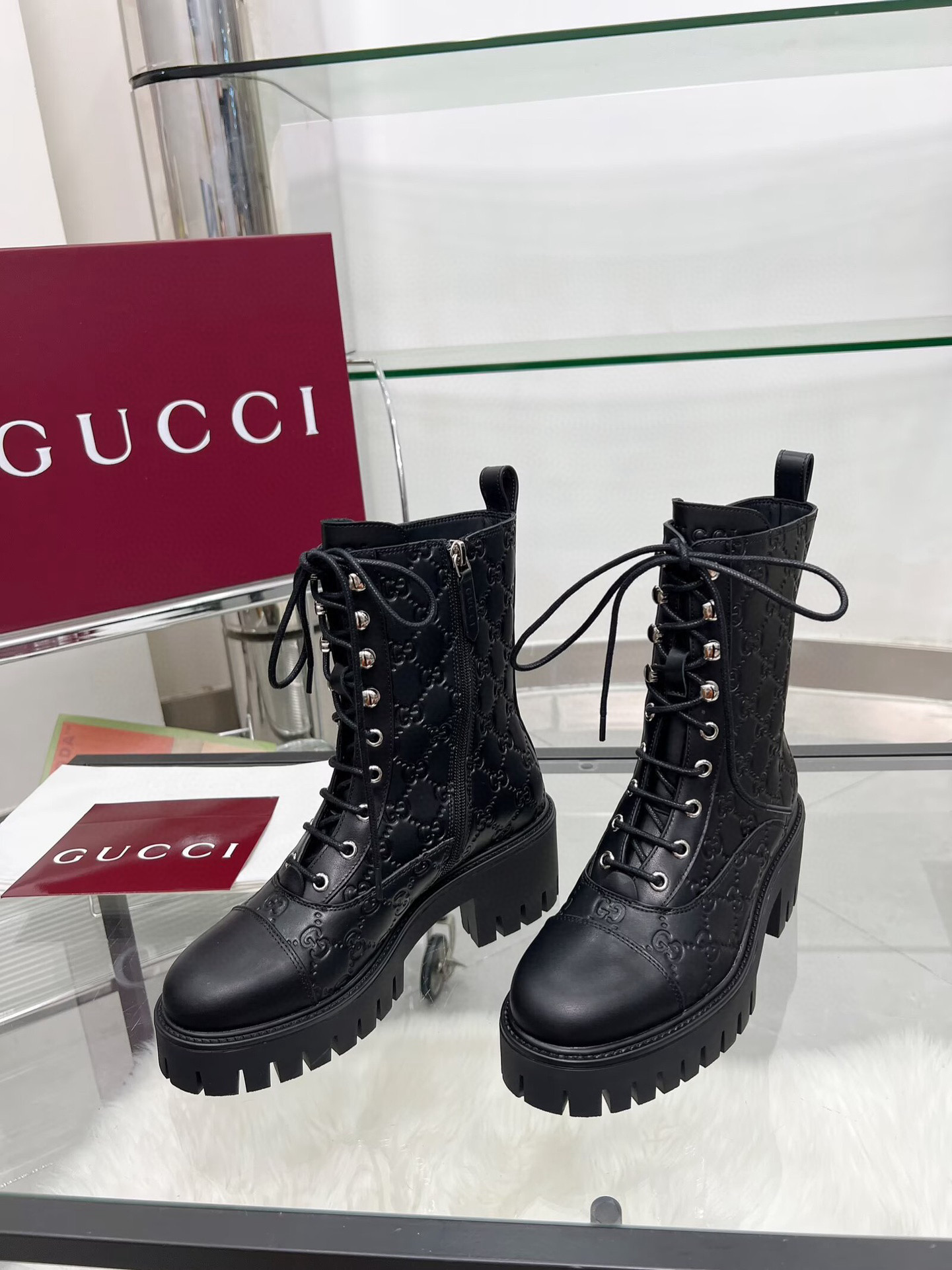 구찌 5CM 여자 부츠