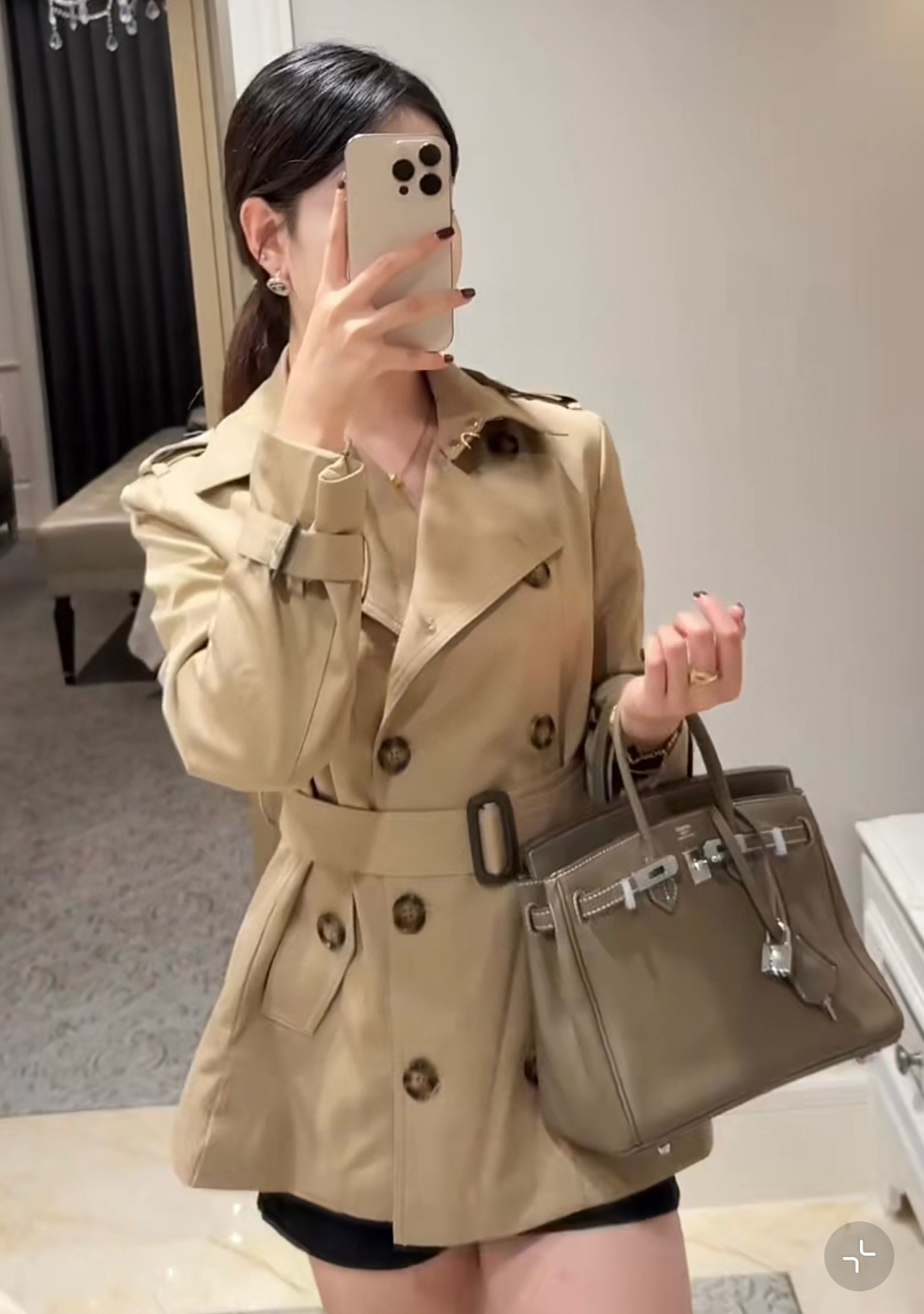 버버리 여자 자켓