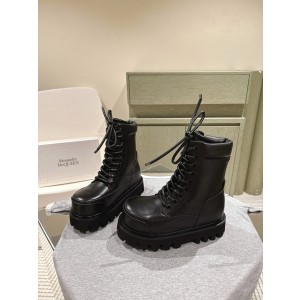 알렉산더 맥퀸 7CM 남여공용 부츠