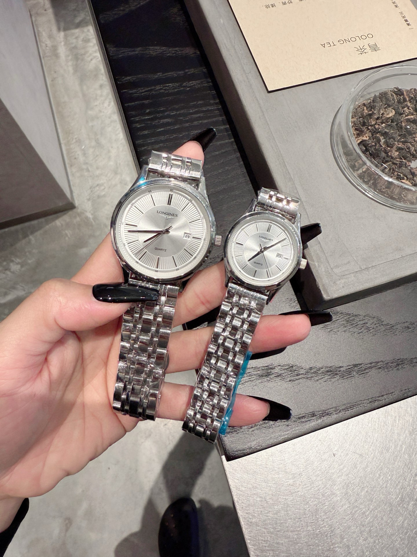 론진 4컬러 남녀공용시계 커플시계