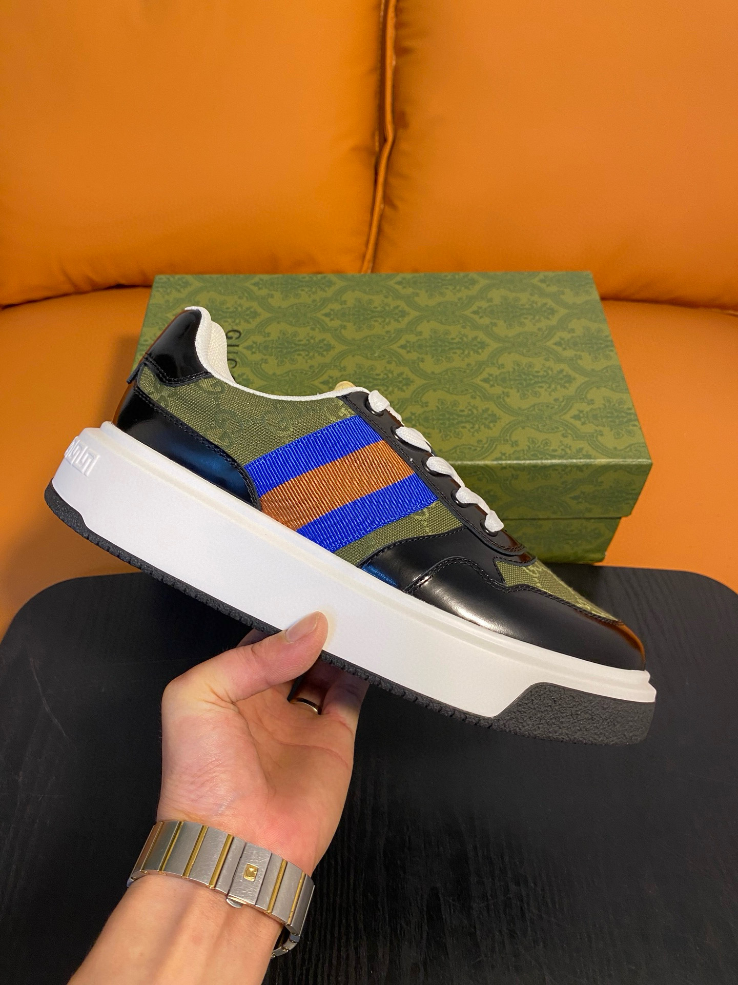 구찌 스크러너 남자 신발 운동화 스니커즈