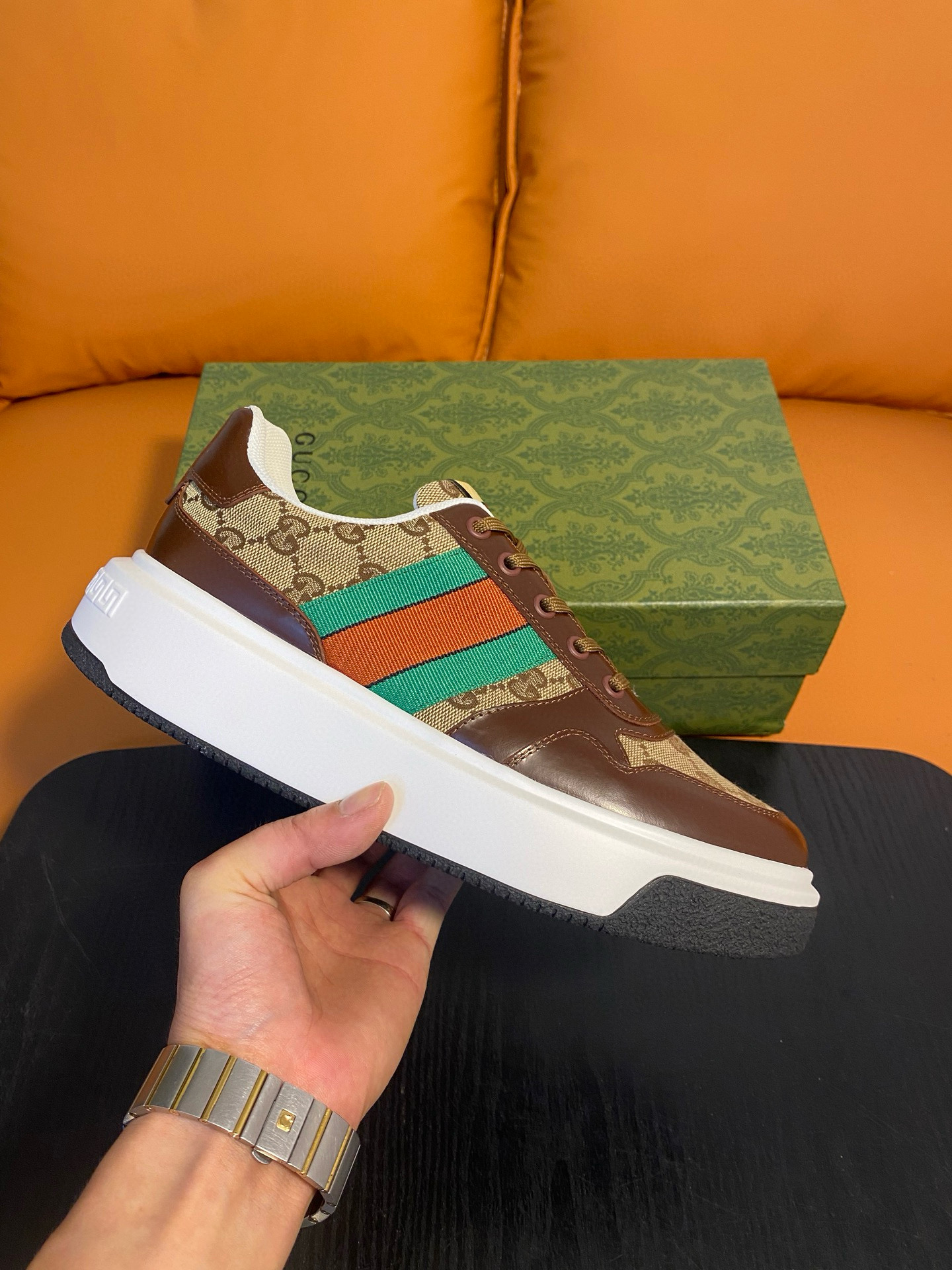 구찌 스크러너 남자 신발 운동화 스니커즈