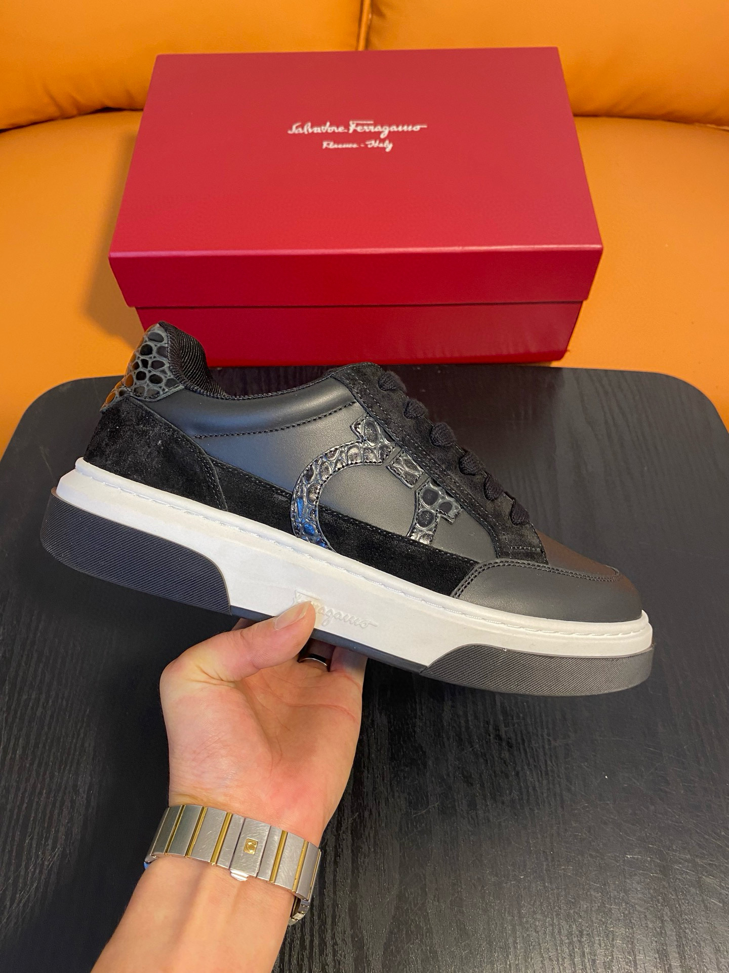 살바토레 페라가모 남자 신발 운동화 스니커즈