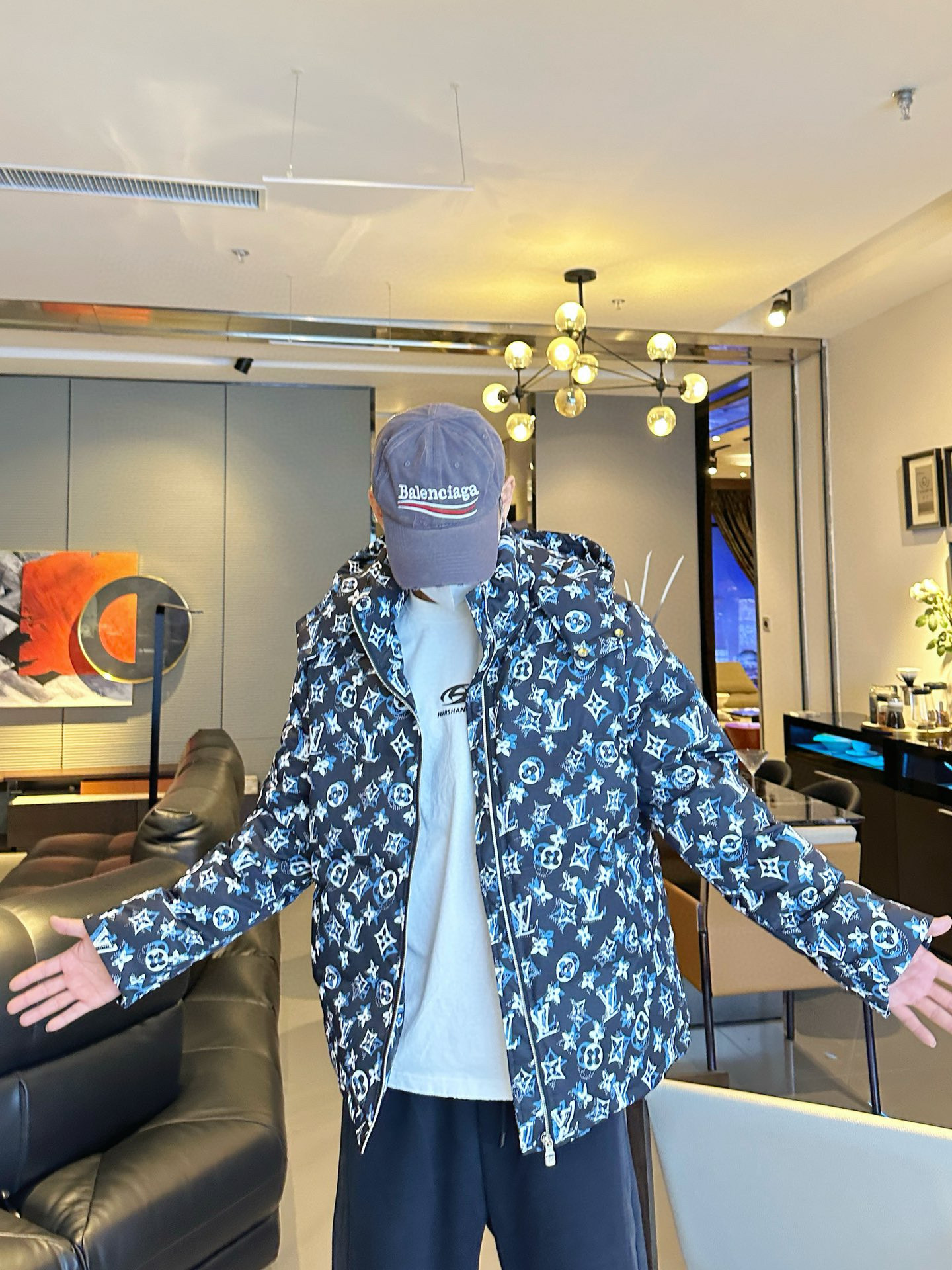 루이비통 남자 패딩