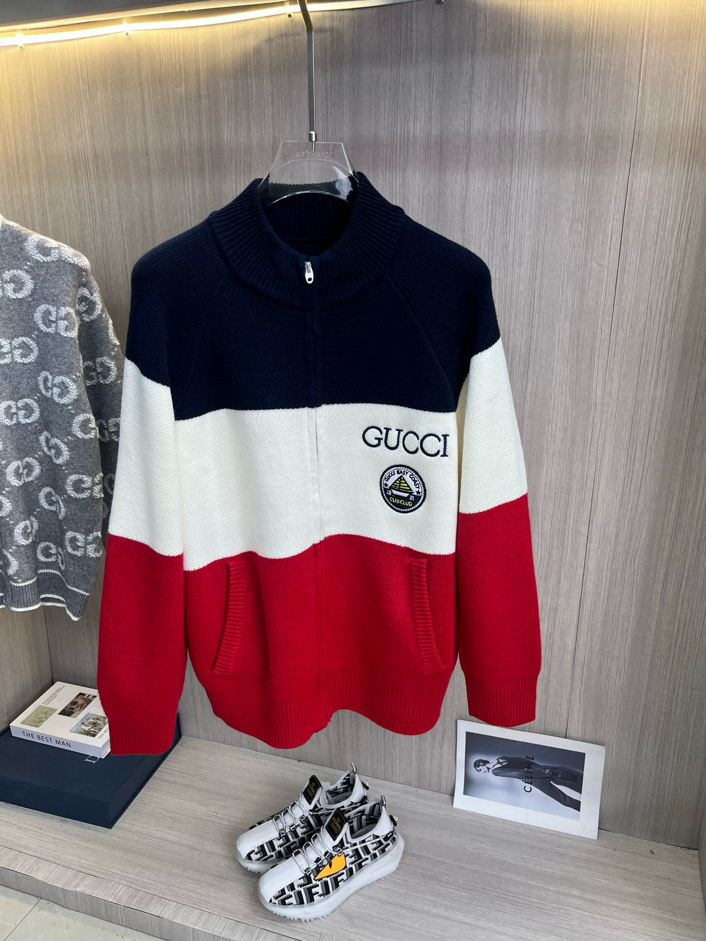 구찌 남자 가디건