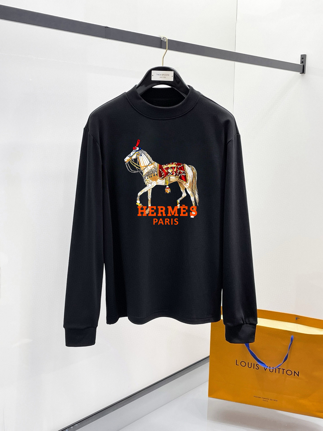 에르메스 2컬러 남자 맨투맨 후드티