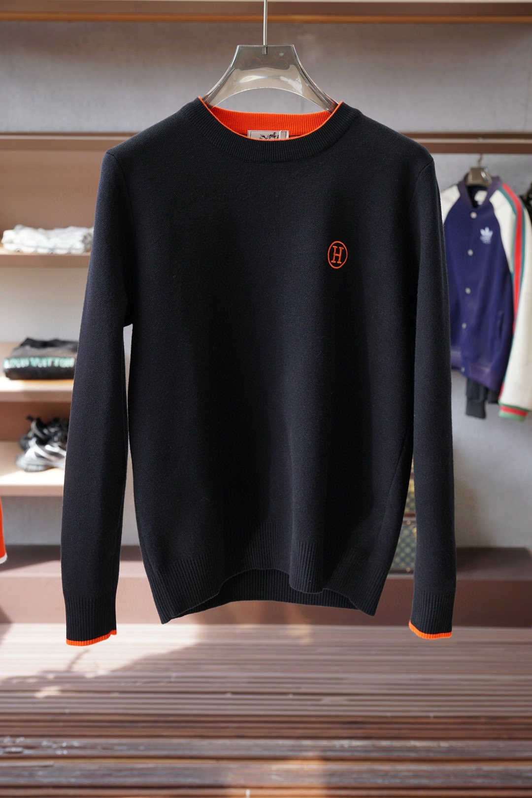 에르메스 3컬러 남자 가디건