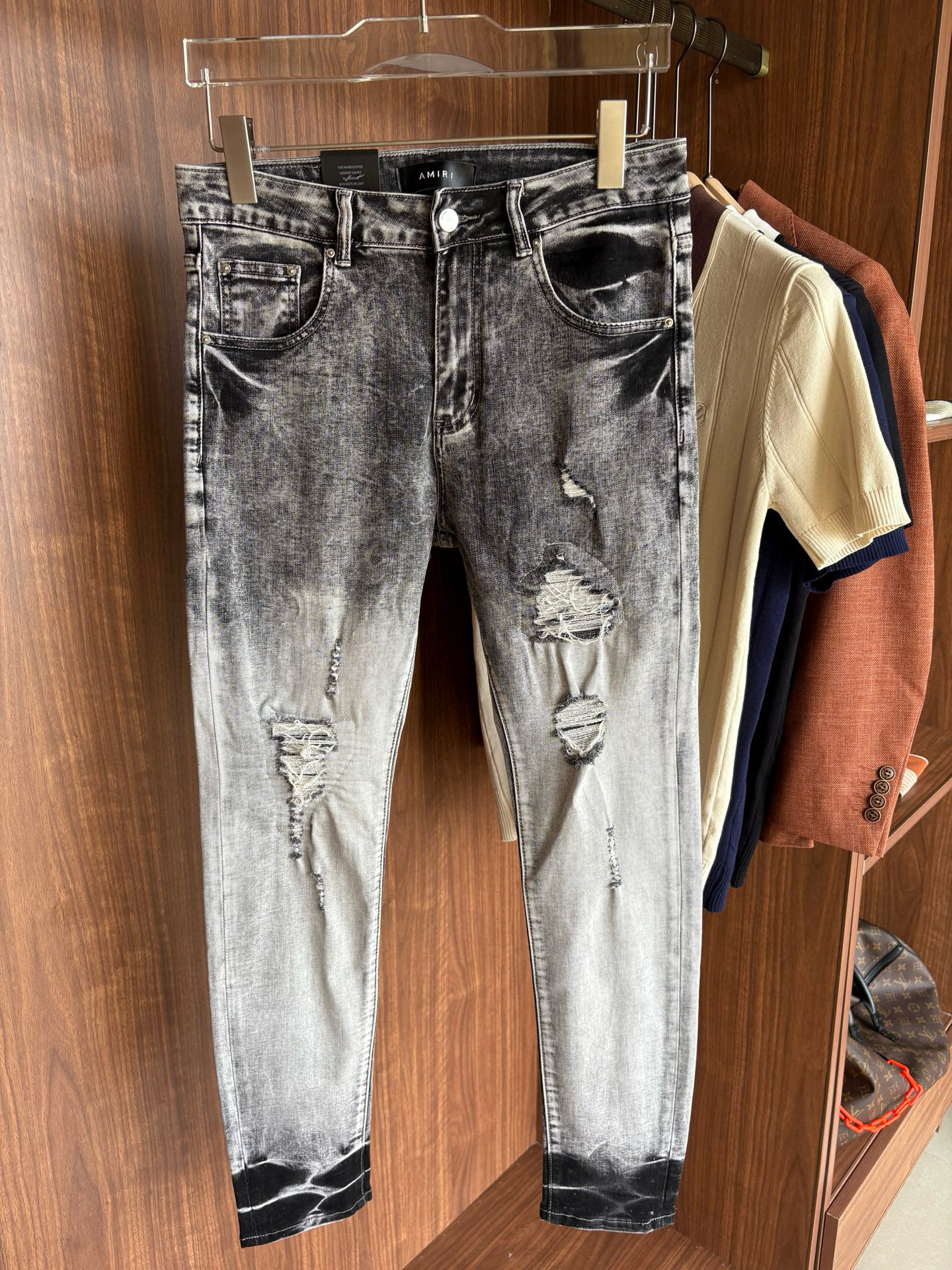 아미 아미리 남녀공용 청바지